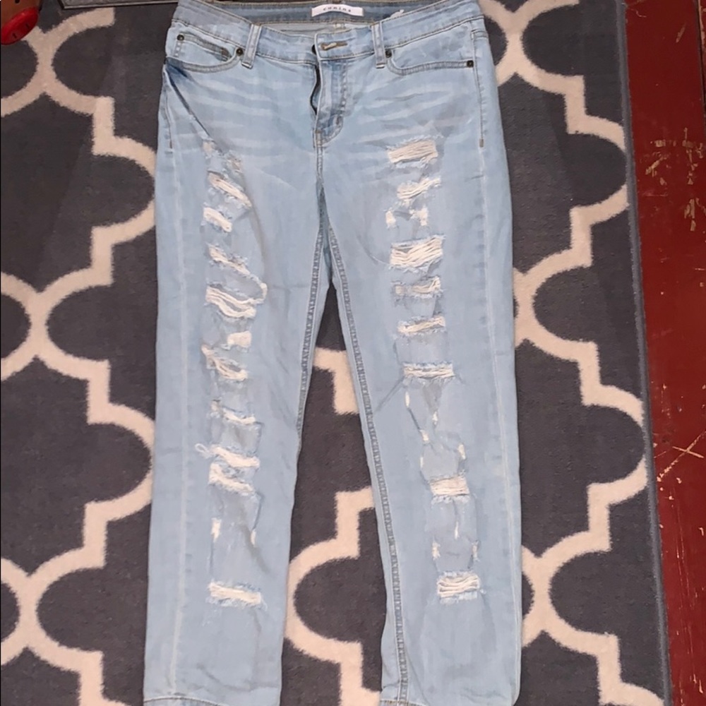 Ripped mom jeans